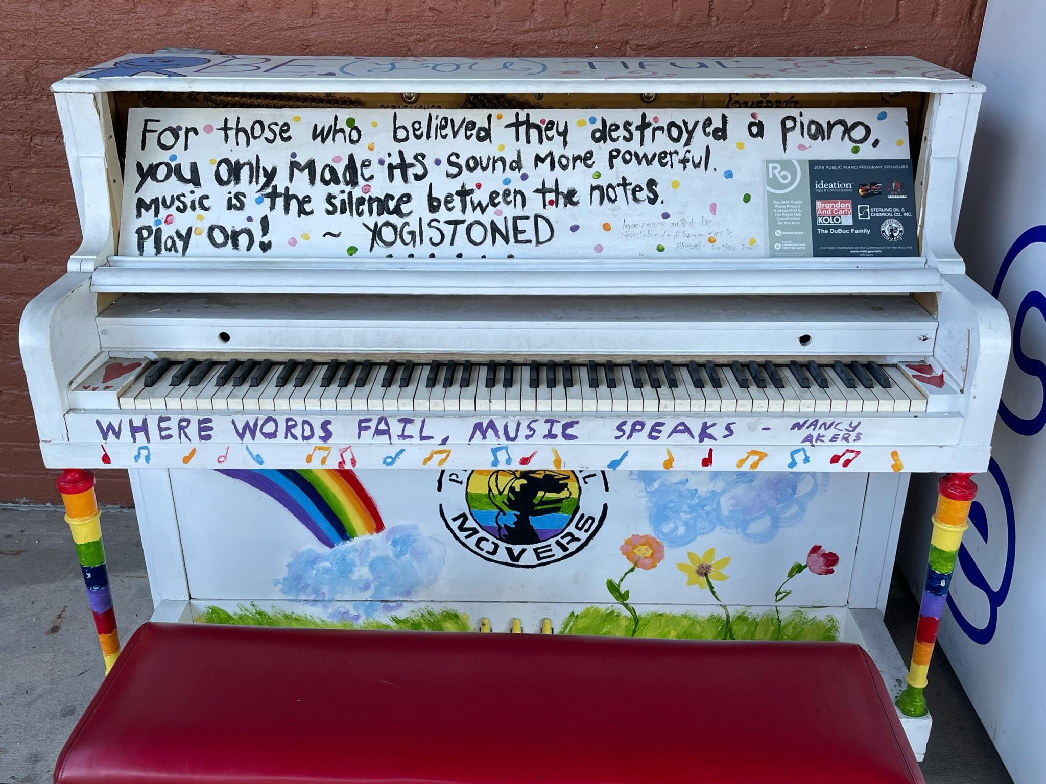 painted piano 