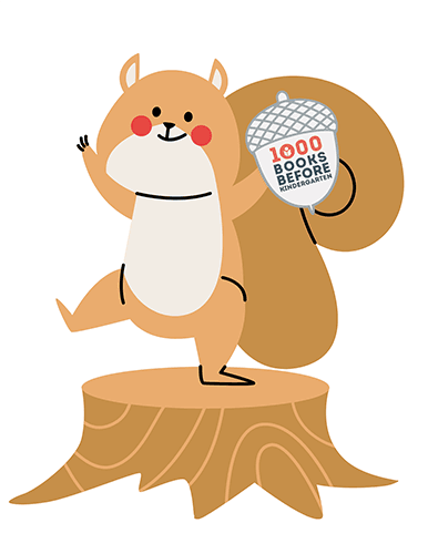 1000 Books Squirrel