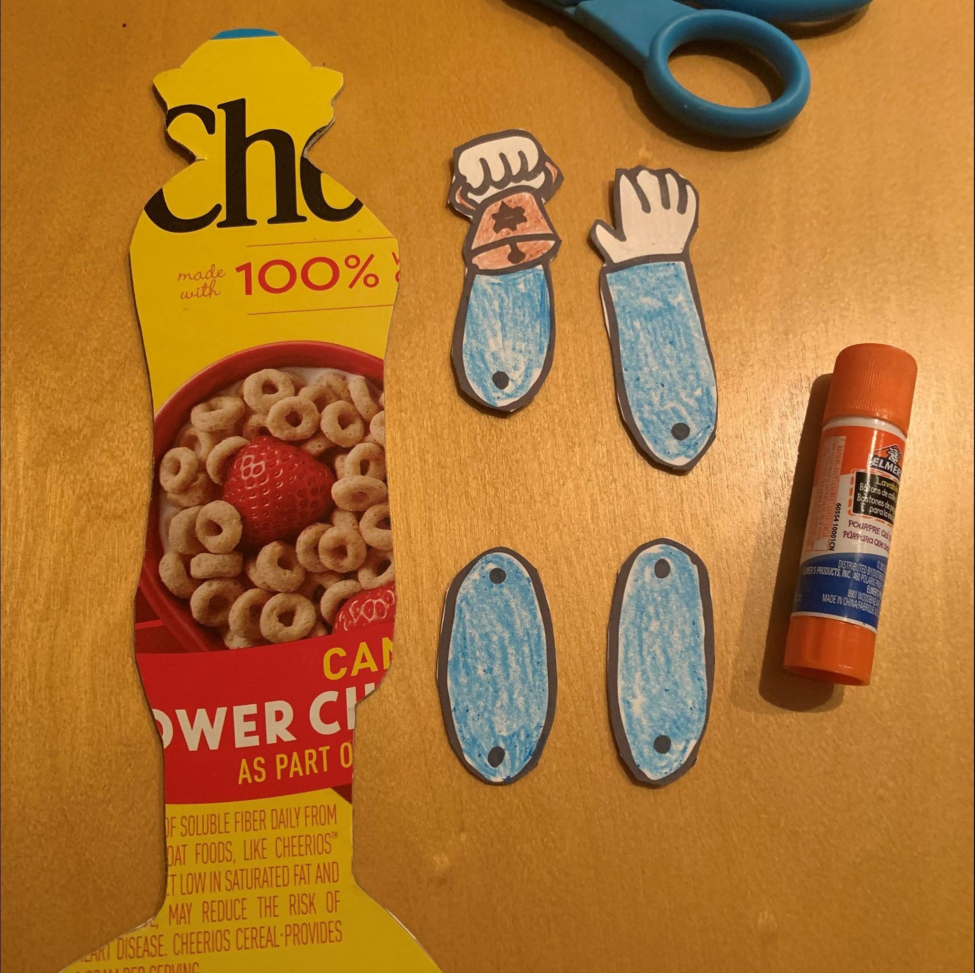 Cut and glue to cardboard